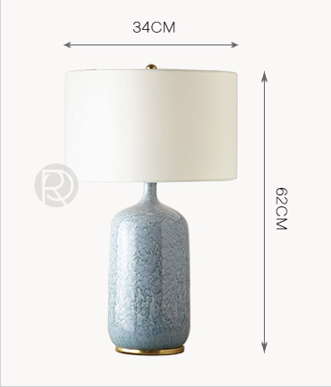 Designer table lamp HATTIE by Rodesigne