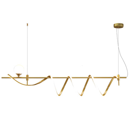 Chandelier WIRM by Rodesigne — brass designer chandelier, custom lighting by RODESIGNE