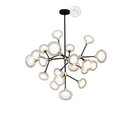 Chandelier LEGGERO by Rodesigne — glass designer chandelier, custom lighting by RODESIGNE