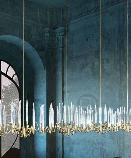 Chandelier PEZZO by Rodesigne — brass designer chandelier, custom lighting by RODESIGNE