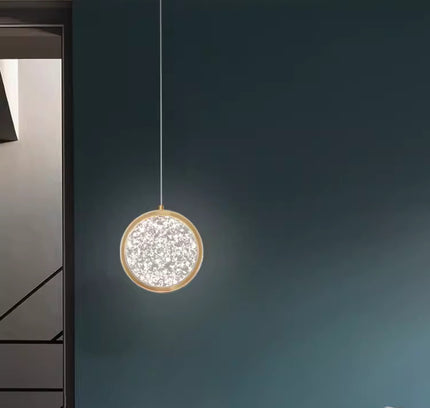 Pendant lamp GLANZ by Rodesigne — brass modern pendant light, custom designer lighting by RODESIGNE