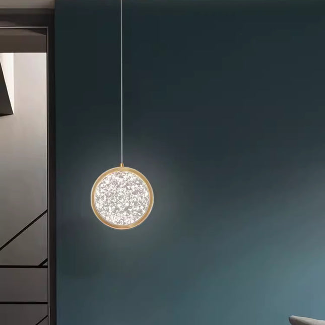 Pendant lamp GLANZ by Rodesigne — brass modern pendant light, custom designer lighting by RODESIGNE