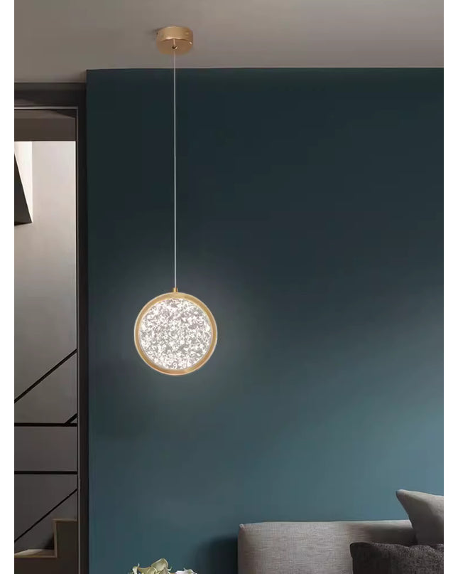 Pendant lamp GLANZ by Rodesigne — brass modern pendant light, custom designer lighting by RODESIGNE