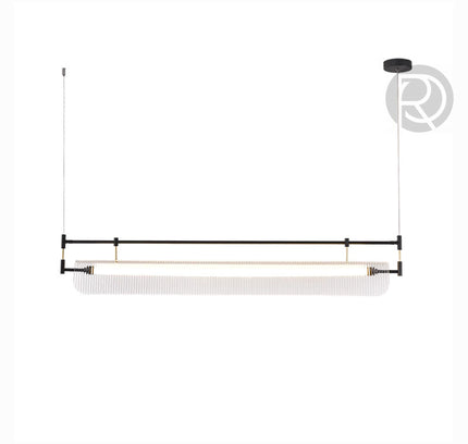 Hanging lamp DINARIO by Rodesigne — glass modern pendant light, custom designer lighting by RODESIGNE