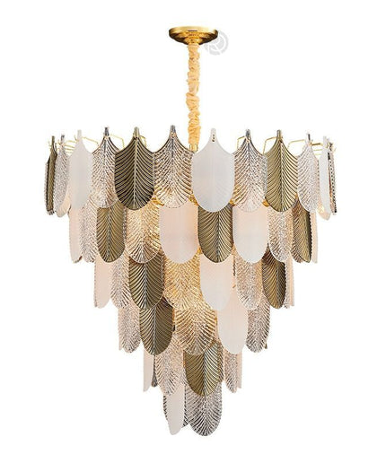 Chandelier PETAL by Rodesigne — brass designer chandelier, custom lighting by RODESIGNE