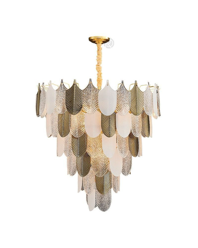 Chandelier PETAL by Rodesigne — brass designer chandelier, custom lighting by RODESIGNE