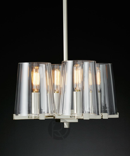 Designer chandelier PAUILLAC by Rodesigne — glass designer chandelier, custom lighting by RODESIGNE