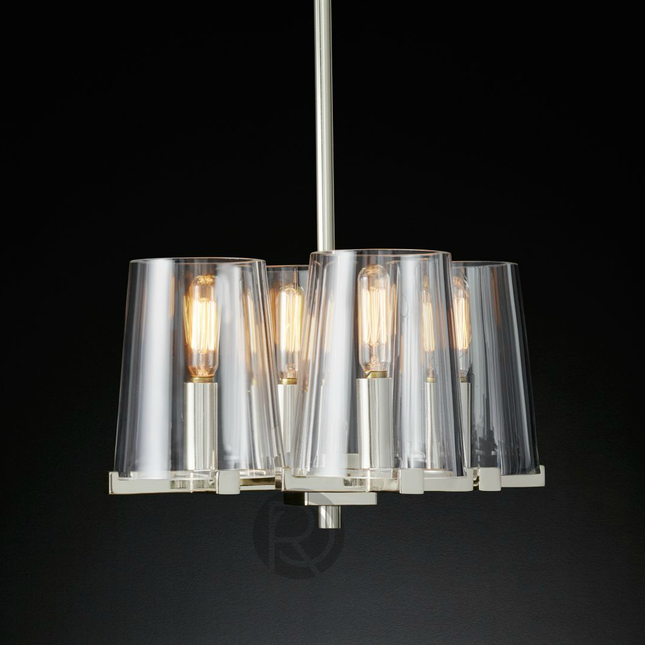 Designer chandelier PAUILLAC by Rodesigne — glass designer chandelier, custom lighting by RODESIGNE