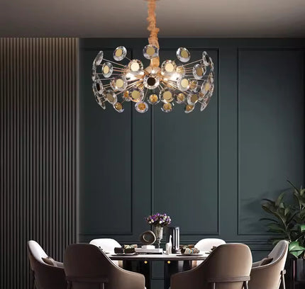 Chandelier NUMMUM SPHERA by Rodesigne — glass designer chandelier, custom lighting by RODESIGNE