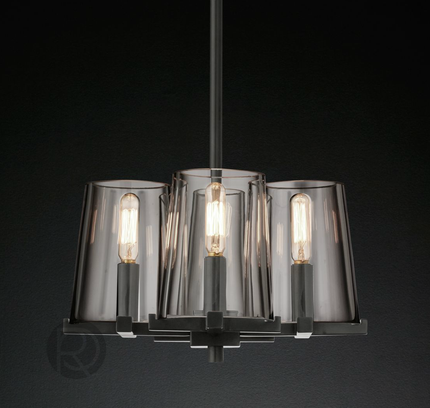 Designer chandelier PAUILLAC by Rodesigne — glass designer chandelier, custom lighting by RODESIGNE