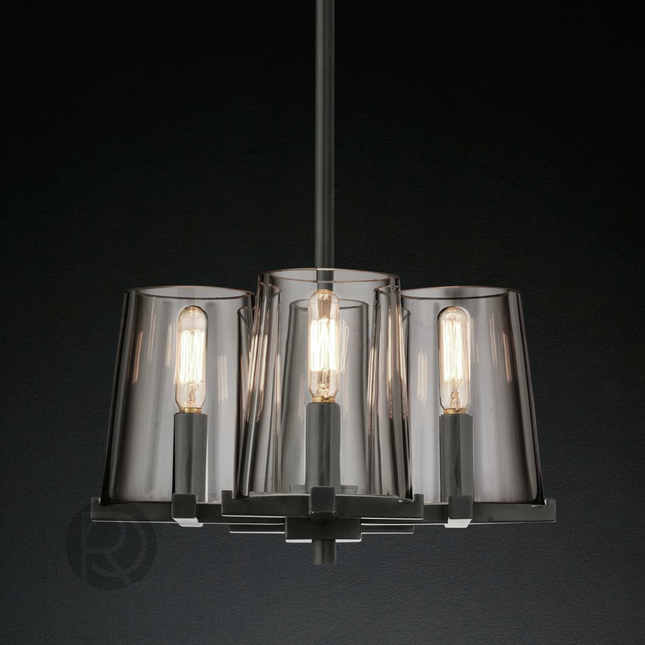 Designer chandelier PAUILLAC by Rodesigne — glass designer chandelier, custom lighting by RODESIGNE