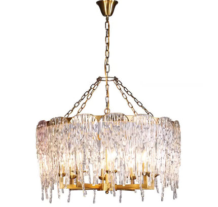 Chandelier REGEN by Rodesigne — brass designer chandelier, custom lighting by RODESIGNE