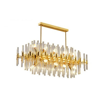 Designer chandelier WATERFALL by Rodesigne — glass designer chandelier, custom lighting by RODESIGNE