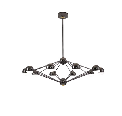 Chandelier SERPENTINA by Rodesigne — glass designer chandelier, custom lighting by RODESIGNE
