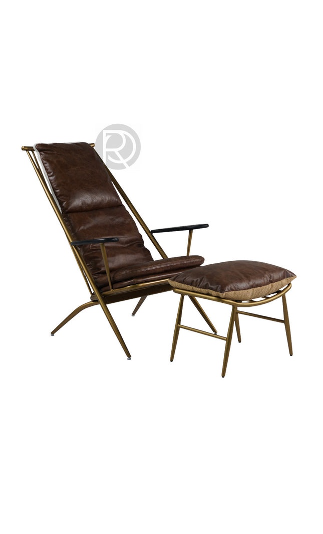 Armchair with ottoman ACUTEZZA by Rodesigne