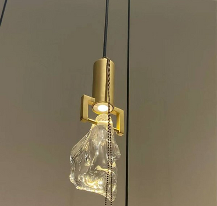 TRISS by Rodesigne pendant lamp — brass modern pendant light, custom designer lighting by RODESIGNE