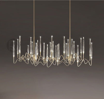Chandelier PEZZO by Rodesigne — brass designer chandelier, custom lighting by RODESIGNE