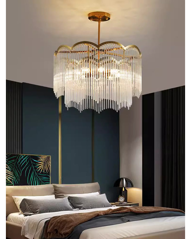 Chandelier KOLLETE by Rodesigne — brass designer chandelier, custom lighting by RODESIGNE