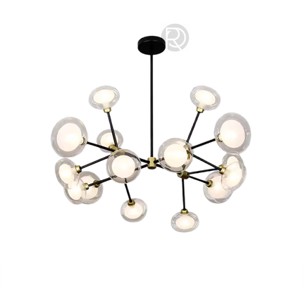 Chandelier LEGGERO by Rodesigne — glass designer chandelier, custom lighting by RODESIGNE