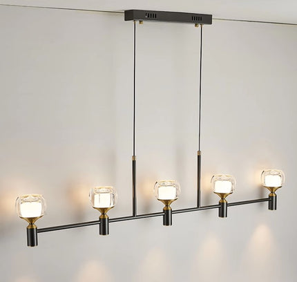 Chandelier DEMETRO LONG by Rodesigne — designer chandelier, custom lighting by RODESIGNE