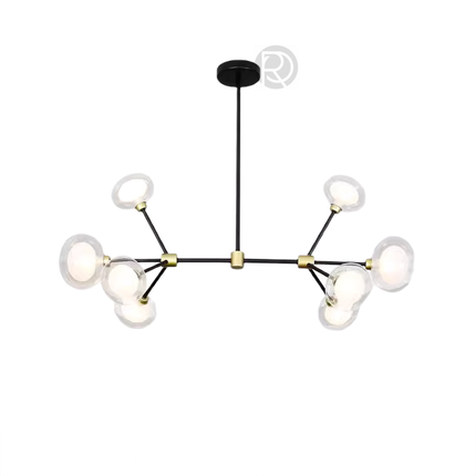 Chandelier LEGGERO by Rodesigne — glass designer chandelier, custom lighting by RODESIGNE