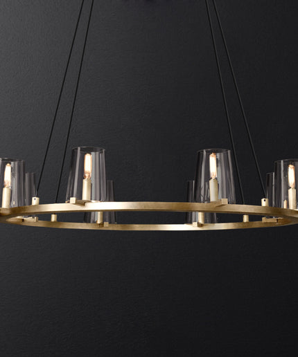 Designer chandelier PAUILLAC by Rodesigne — glass designer chandelier, custom lighting by RODESIGNE