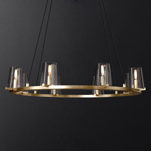 Designer chandelier PAUILLAC by Rodesigne — glass designer chandelier, custom lighting by RODESIGNE