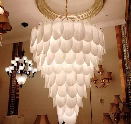 Chandelier FELTY by Rodesigne — glass designer chandelier, custom lighting by RODESIGNE
