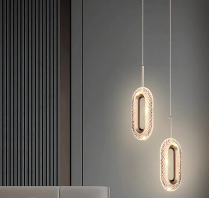 Hanging lamp WERTWOL by Rodesigne — brass modern pendant light, custom designer lighting by RODESIGNE