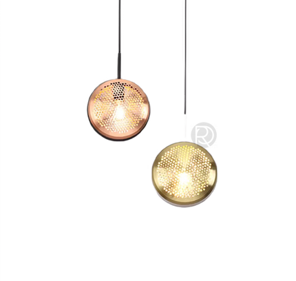 Hanging lamp SIEB by Rodesigne — brass modern pendant light, custom designer lighting by RODESIGNE
