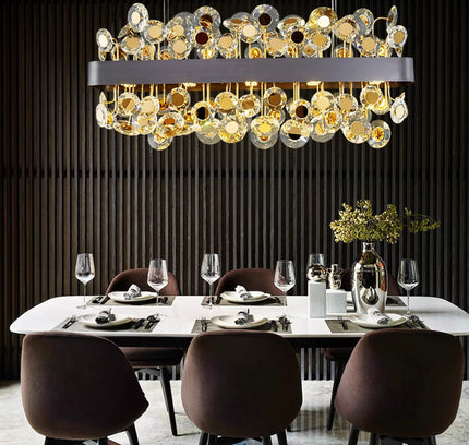 Chandelier OLLIS by Rodesigne — glass designer chandelier, custom lighting by RODESIGNE