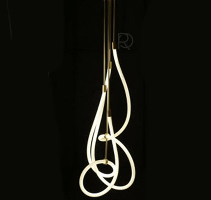 Chandelier TRACER-VERT by Rodesigne — brass designer chandelier, custom lighting by RODESIGNE