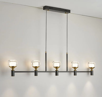 Chandelier DEMETRO LONG by Rodesigne — designer chandelier, custom lighting by RODESIGNE