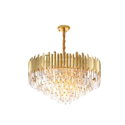 Chandelier PRECIOUS MAJESTY by Rodesigne — brass designer chandelier, custom lighting by RODESIGNE