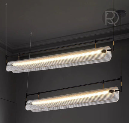 Hanging lamp DINARIO by Rodesigne — glass modern pendant light, custom designer lighting by RODESIGNE