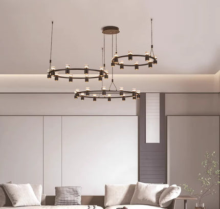 Chandelier UGE by Rodesigne — glass designer chandelier, custom lighting by RODESIGNE