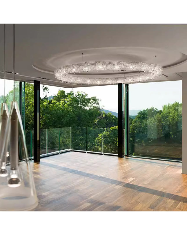 Chandelier LUKSE by Rodesigne — glass designer chandelier, custom lighting by RODESIGNE