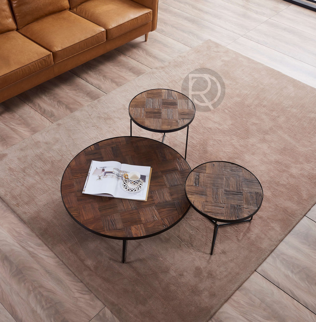 Set of coffee tables ARQUET by Rodesigne