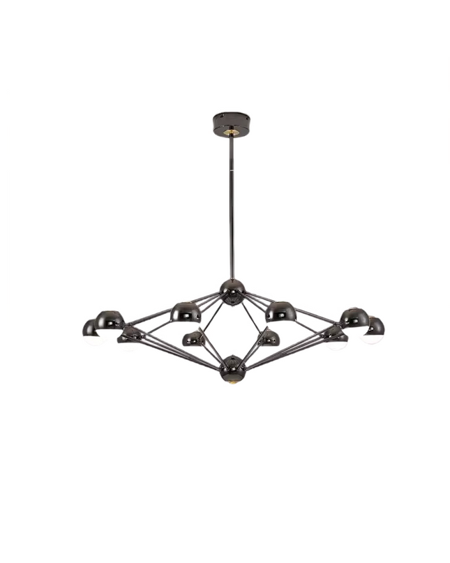 Chandelier SERPENTINA by Rodesigne — glass designer chandelier, custom lighting by RODESIGNE