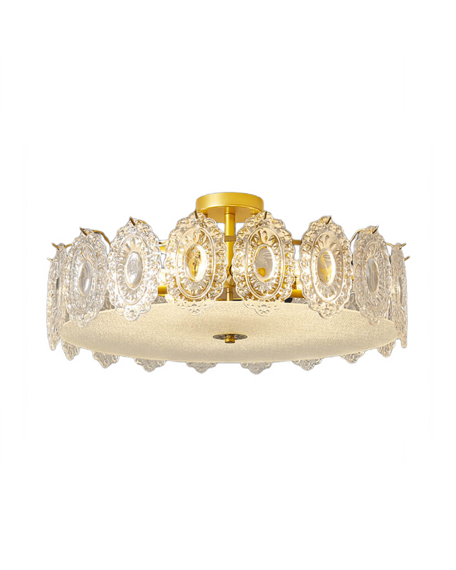 Ceiling lamp OUMA by Rodesigne — brass ceiling light fixture, designer lighting by RODESIGNE