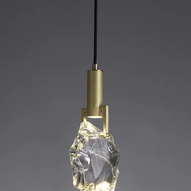 TRISS by Rodesigne pendant lamp — brass modern pendant light, custom designer lighting by RODESIGNE