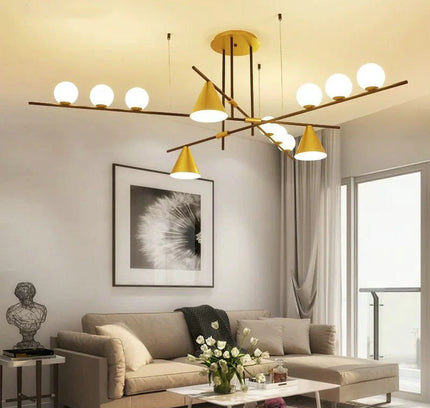 Chandelier Zenon by Rodesigne — brass designer chandelier, custom lighting by RODESIGNE