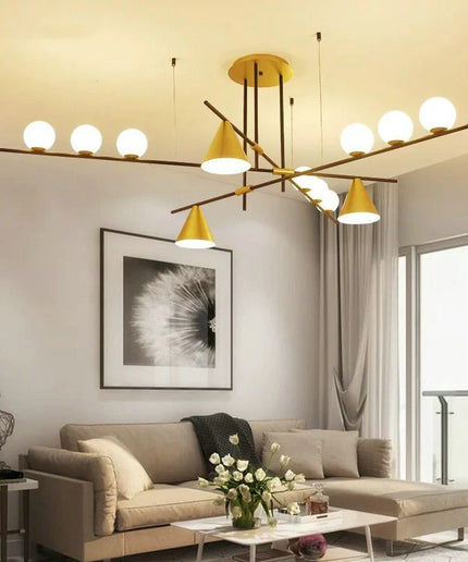 Chandelier Zenon by Rodesigne — brass designer chandelier, custom lighting by RODESIGNE