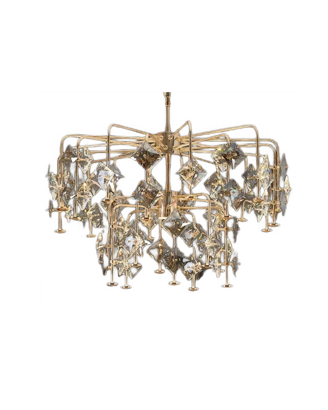 Chandelier CRISTA by Rodesigne — glass designer chandelier, custom lighting by RODESIGNE