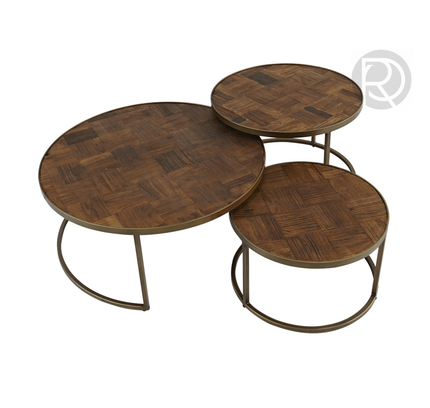 Set of CAMA by Rodesigne coffee tables — brass designer piece by RODESIGNE