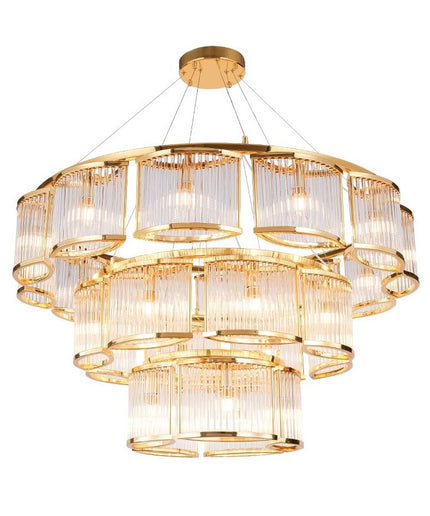 Chandelier STILIO by Rodesigne — glass designer chandelier, custom lighting by RODESIGNE