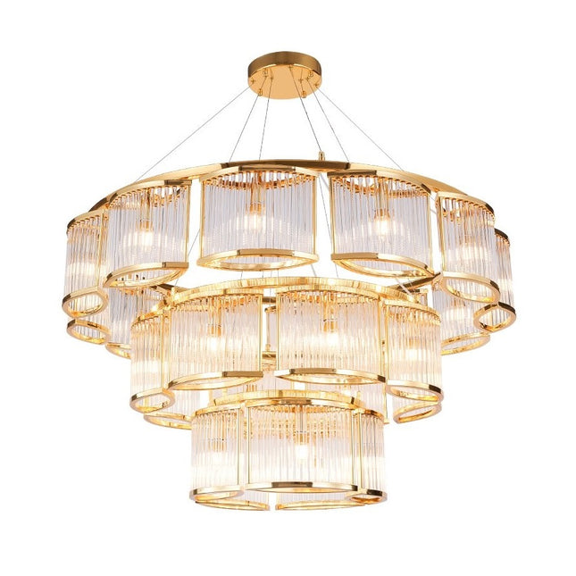 Chandelier STILIO by Rodesigne — glass designer chandelier, custom lighting by RODESIGNE