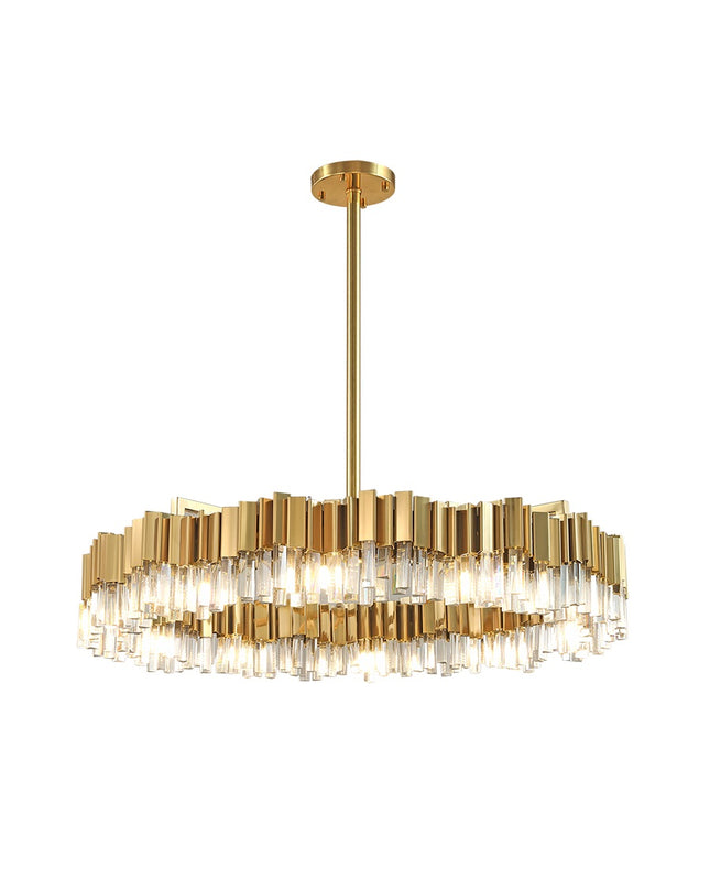 Chandelier ZAHN by Rodesigne — brass designer chandelier, custom lighting by RODESIGNE