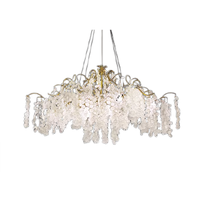 Chandelier CREEP by Rodesigne — glass designer chandelier, custom lighting by RODESIGNE
