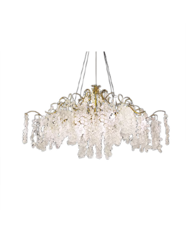 Chandelier CREEP by Rodesigne — glass designer chandelier, custom lighting by RODESIGNE